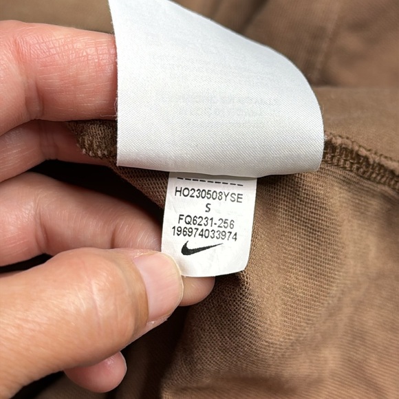 Nike Max90 Brown Loose Fit Stone Washed Crewneck Tshirt Size Small - Picture 9 of 9